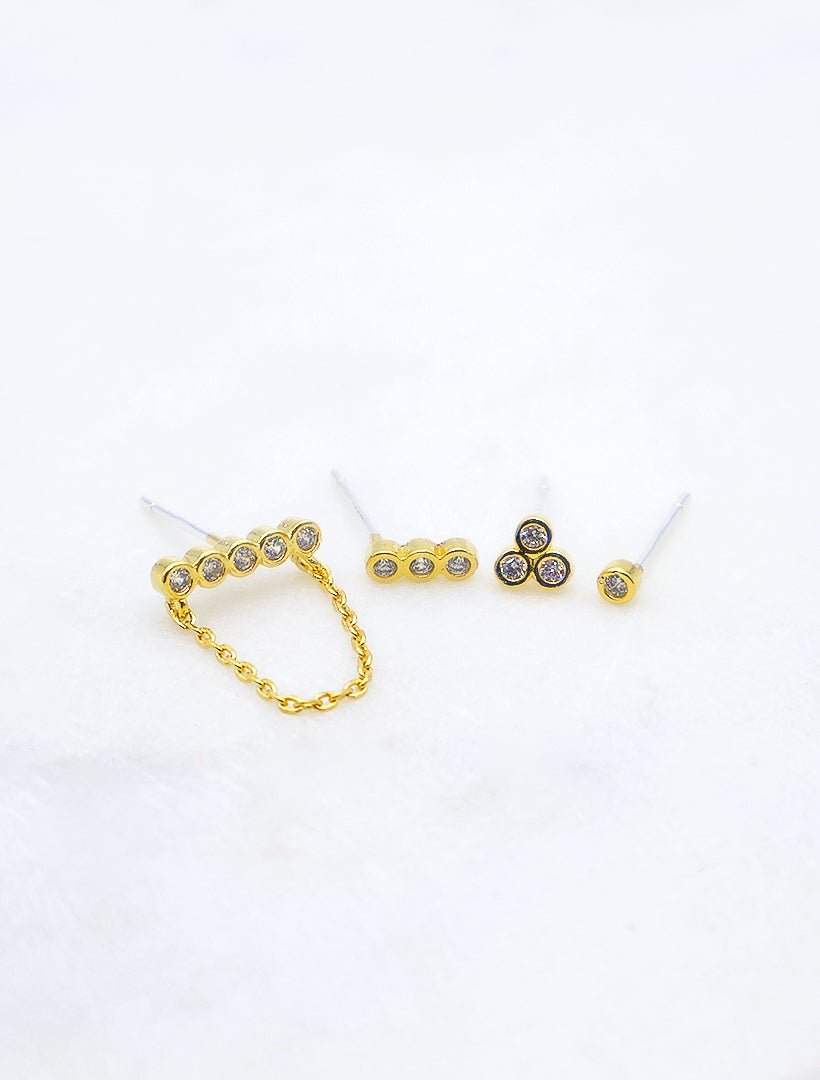 Bezel Earscape Collection Gold - Zjoosh