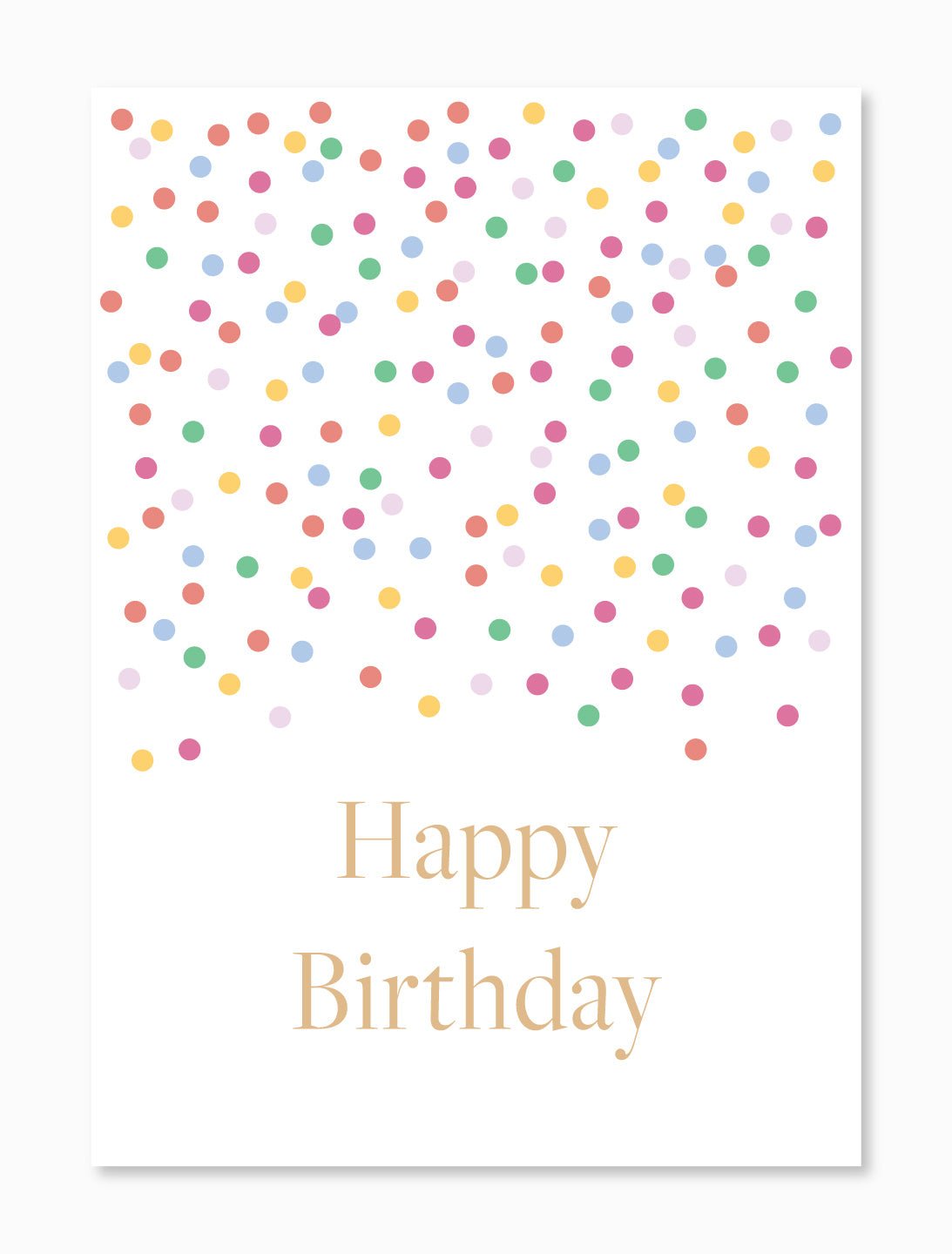 Birthday Confetti Card - Zjoosh