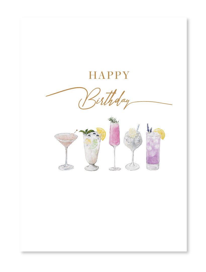 Birthday Drinks Card - Zjoosh