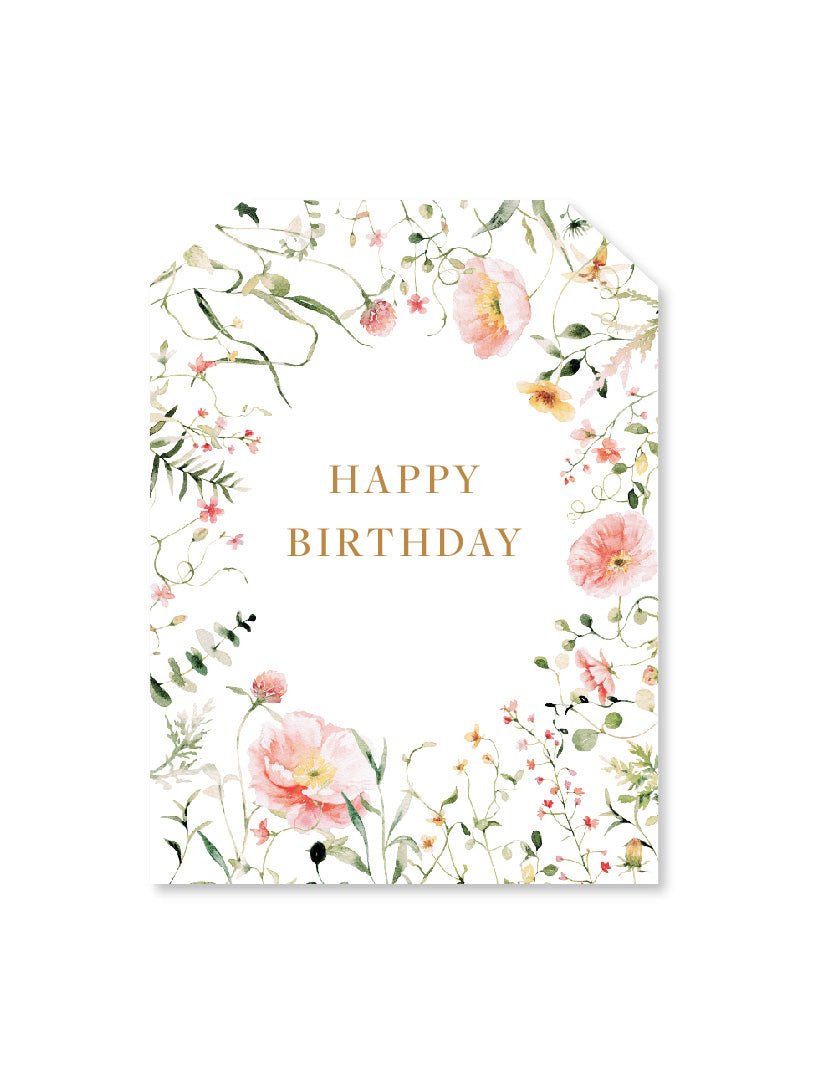 Birthday Spring Blooms Tag - Zjoosh