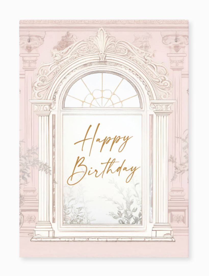 Birthday Window Card - Zjoosh