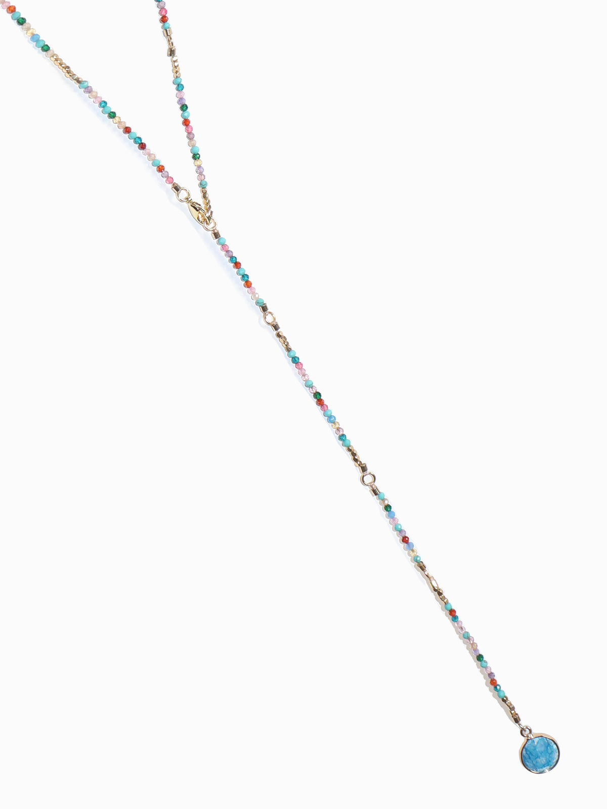 Blue Summer Double Length Necklace - Zjoosh