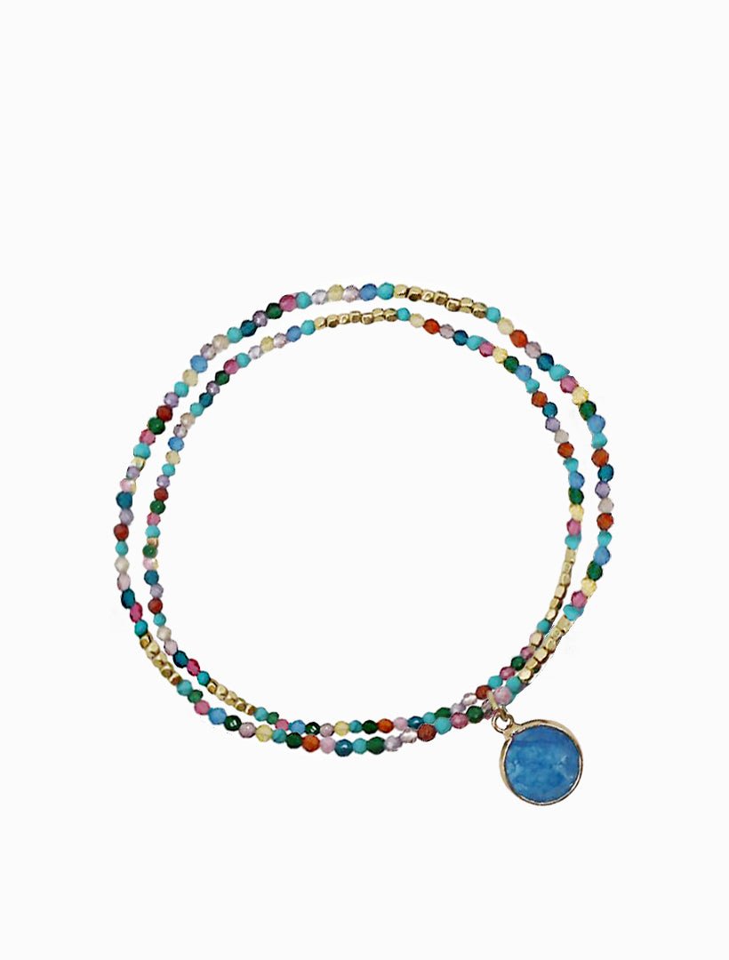 Blue Summer Stretch Bracelet - Zjoosh