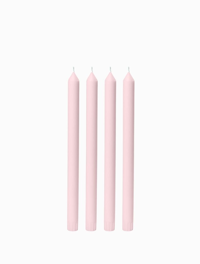 Blush Pink 30cm Dinner Candle (Pack of 4) - Zjoosh