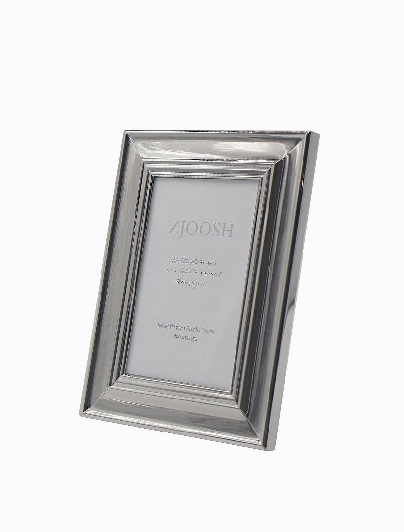 Bomley Photo Frame Silver 4x6 - Zjoosh