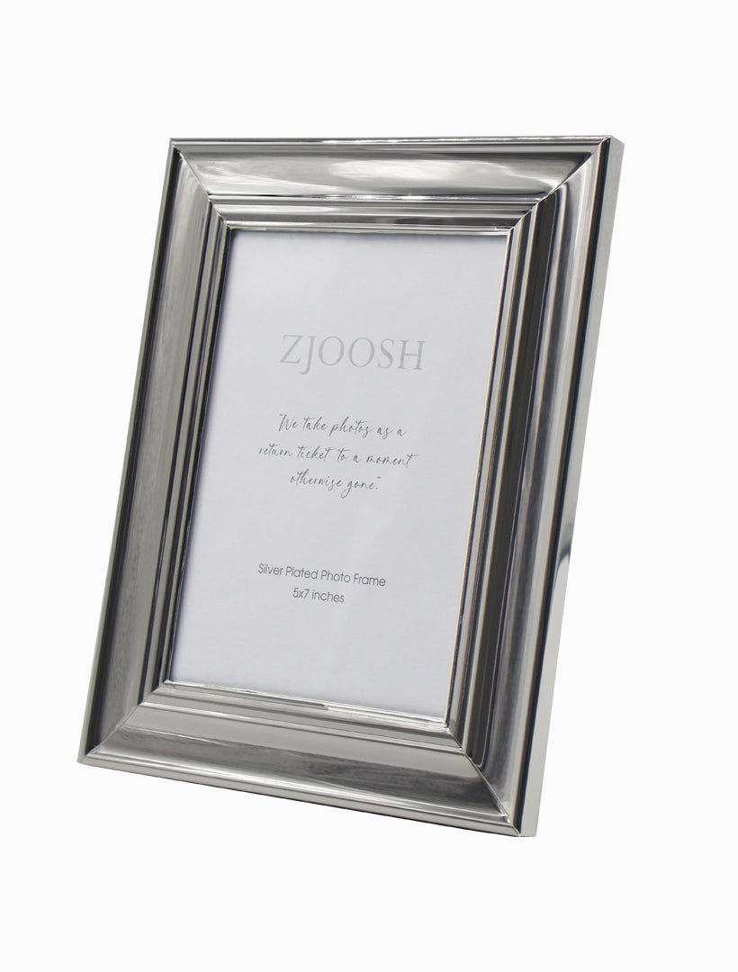 Bomley Photo Frame Silver 5x7 - Zjoosh