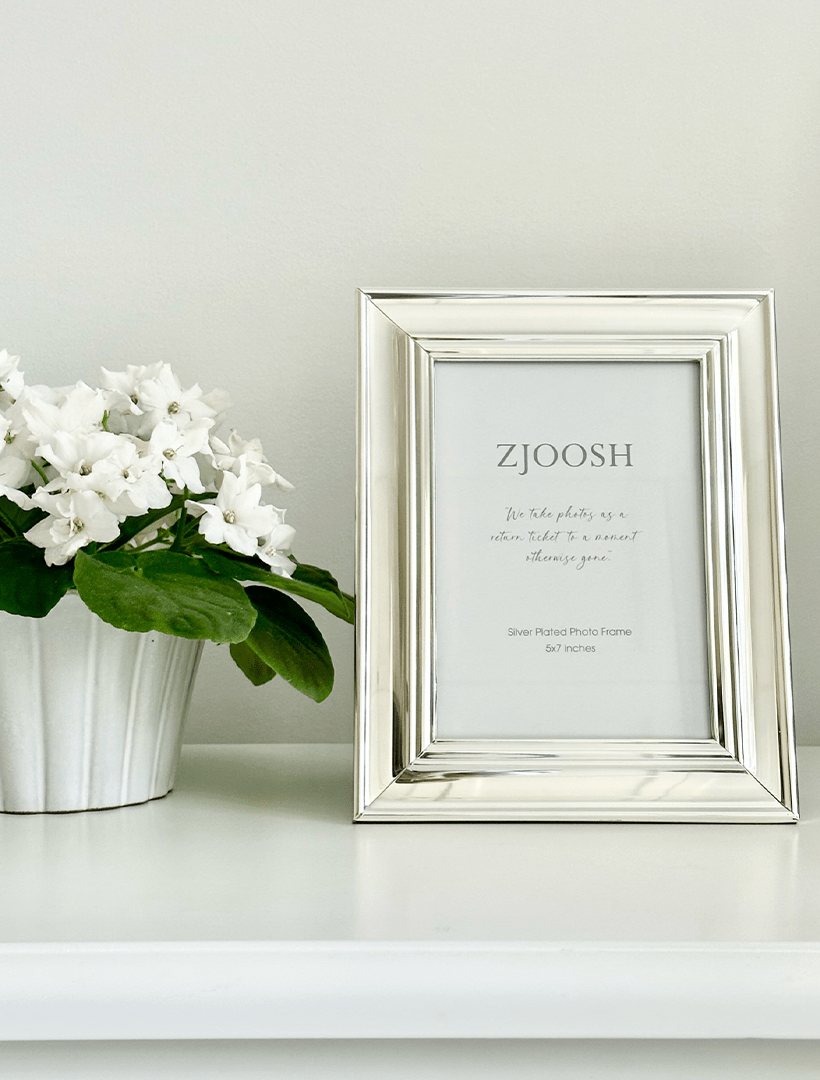 Bomley Photo Frame Silver 5x7 - Zjoosh