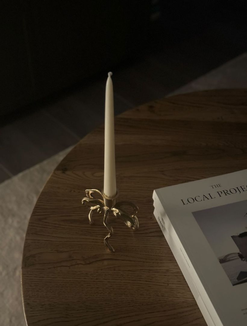 Brass Bow Candle Holder - Zjoosh