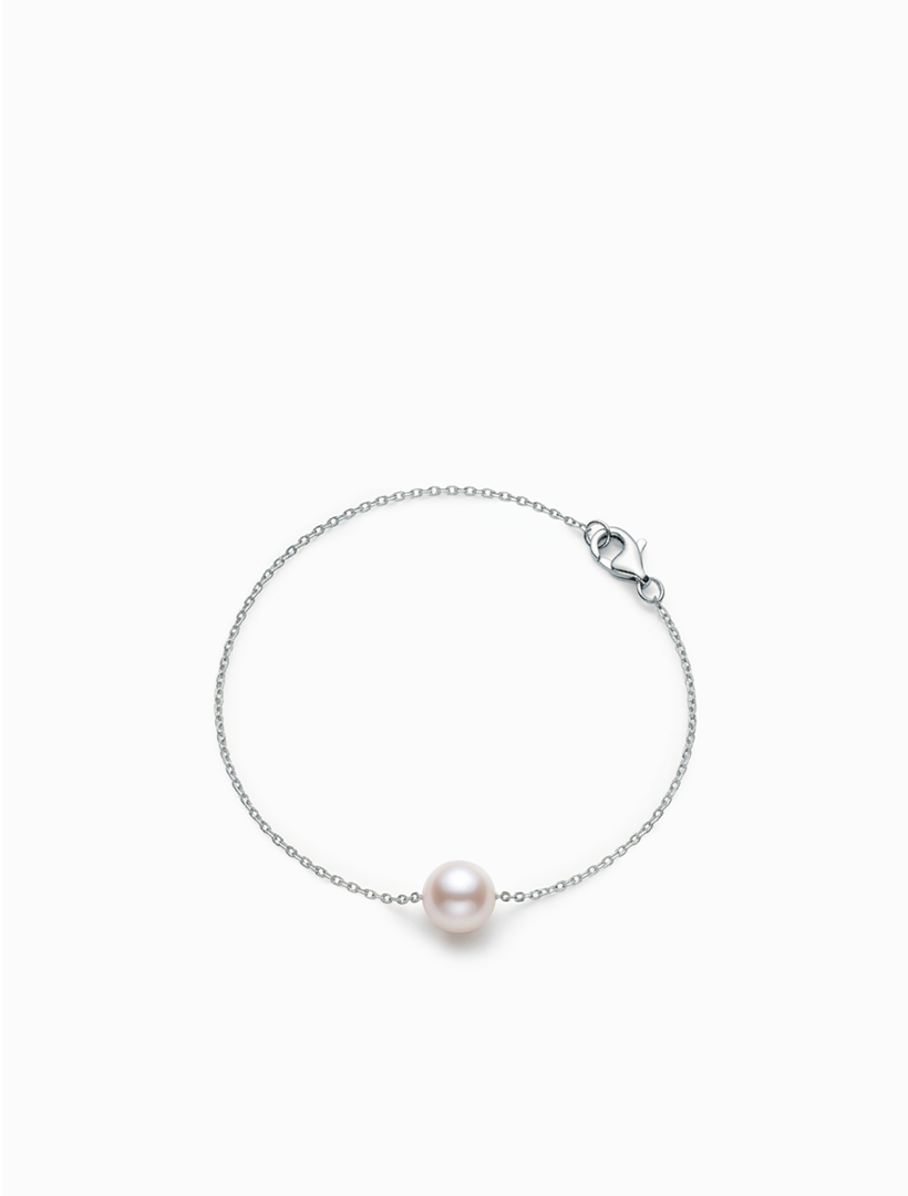 Lucienne Pearl Chain Bracelet 925 Rhodium