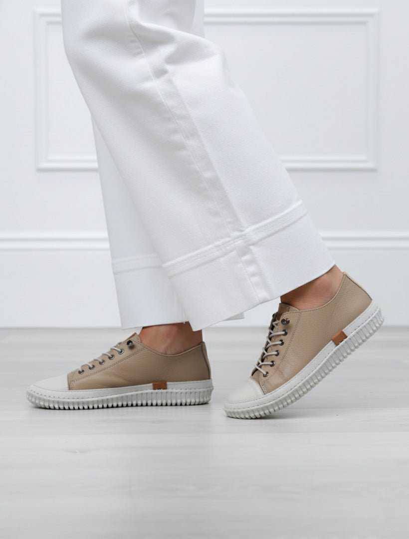 Brooklyn Sailing Sneaker Beige - Zjoosh