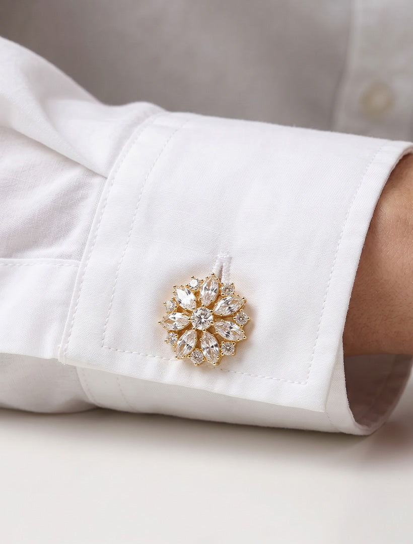 Crystal Star Button Cover Set of 2