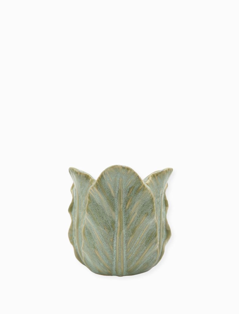 Cabbage Leaf Pot Light Green Small - Zjoosh