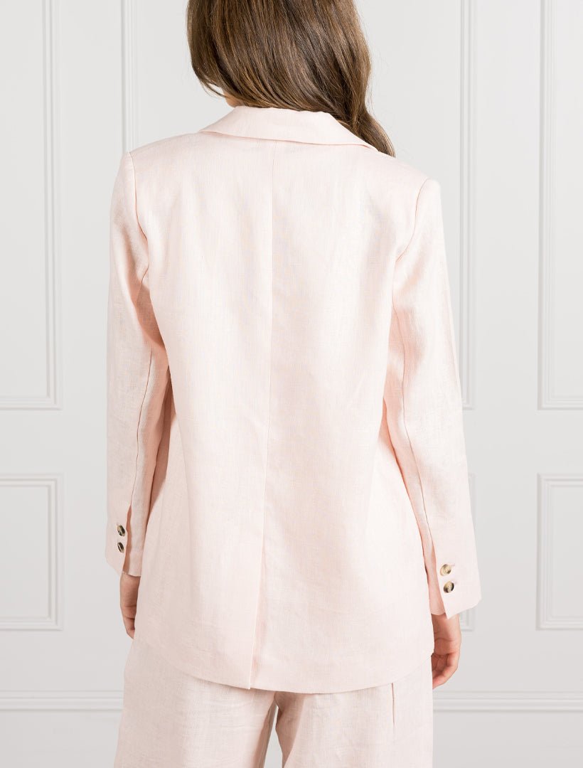 Camden Linen Jacket Pink - Zjoosh