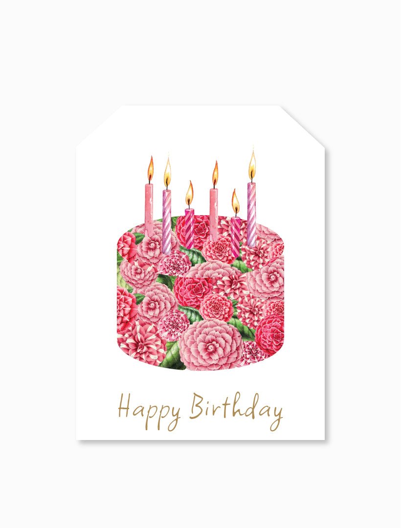 Camellia Cake Tag - Zjoosh