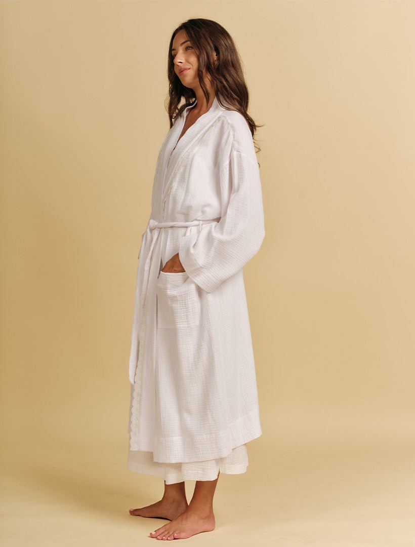 Camille Robe White Free Size - Zjoosh