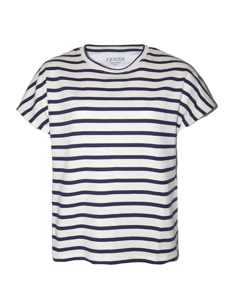 Campbell Tee Navy White - Zjoosh