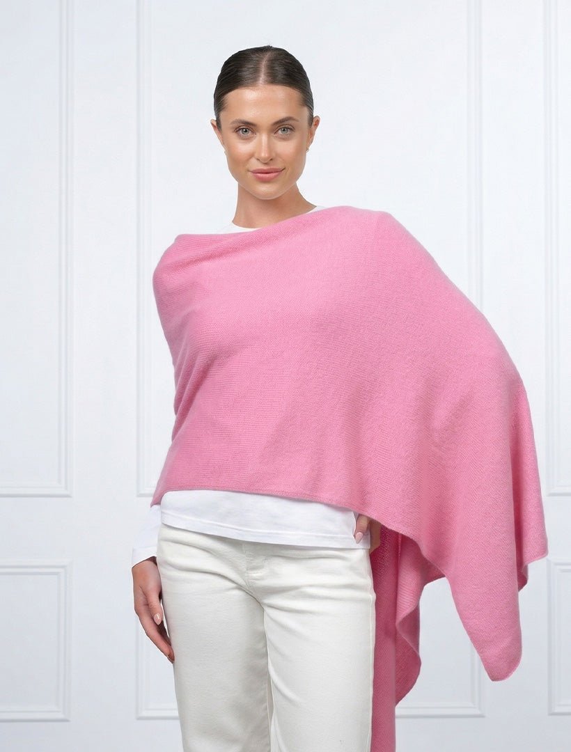 Cashmere Ponchette Bright Pink - Zjoosh