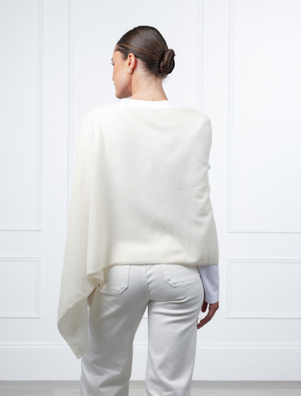 Cashmere Ponchette Cream - Zjoosh