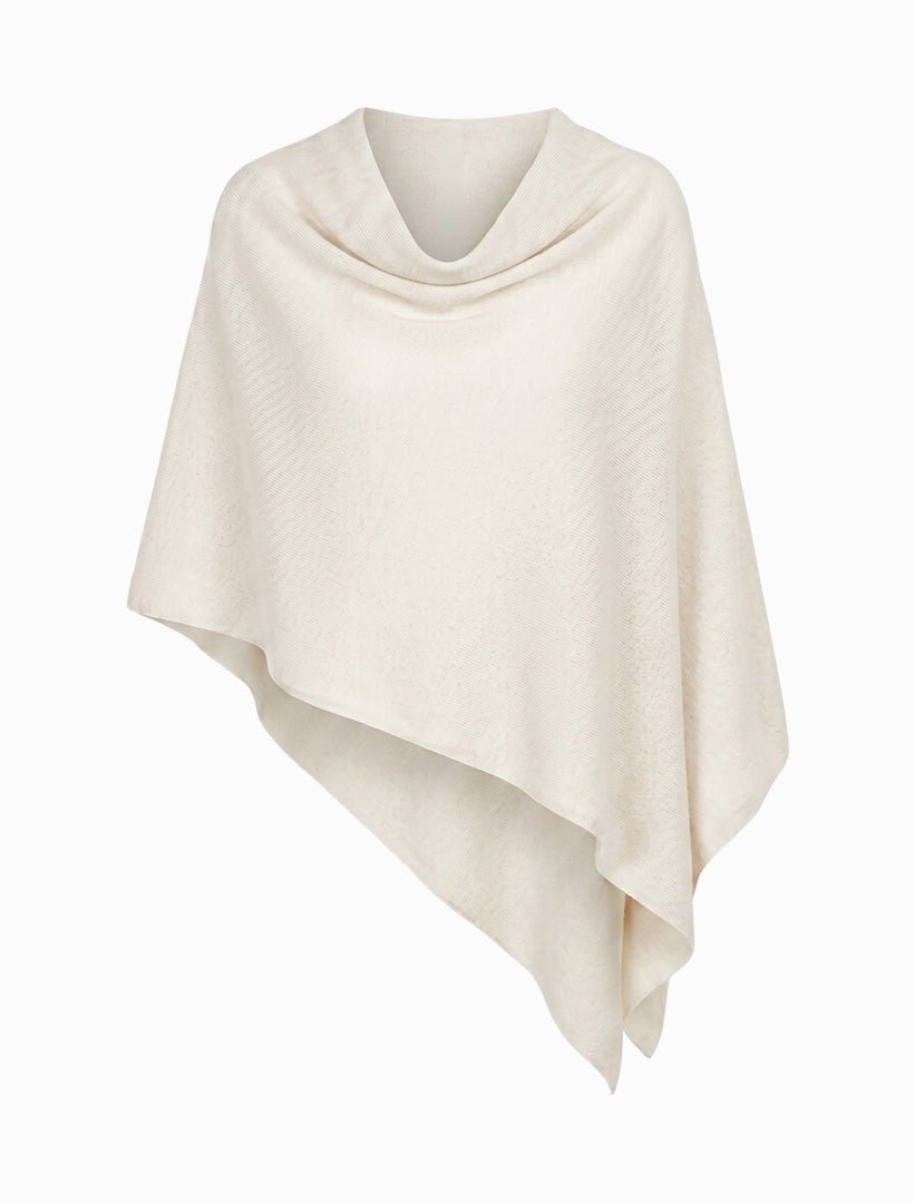 Cashmere Ponchette Cream - Zjoosh