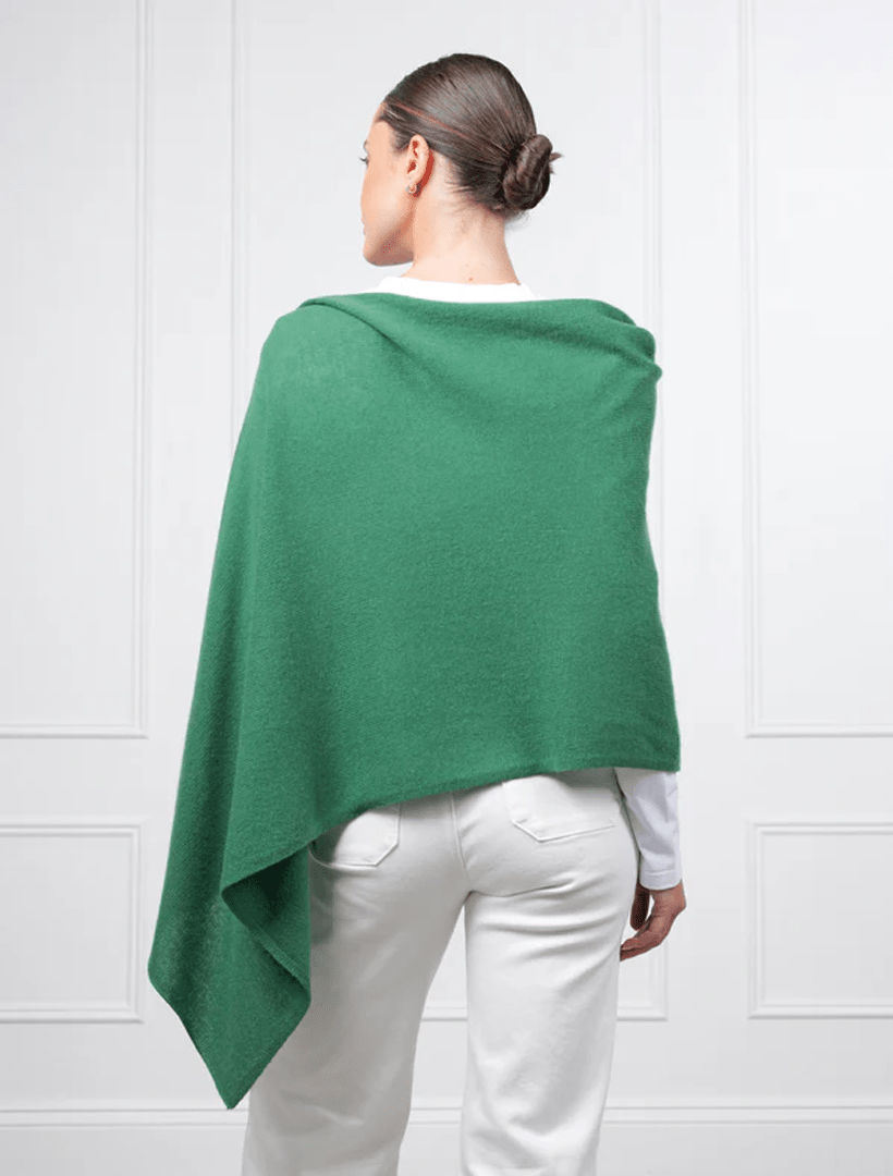 Cashmere Ponchette Green - Zjoosh