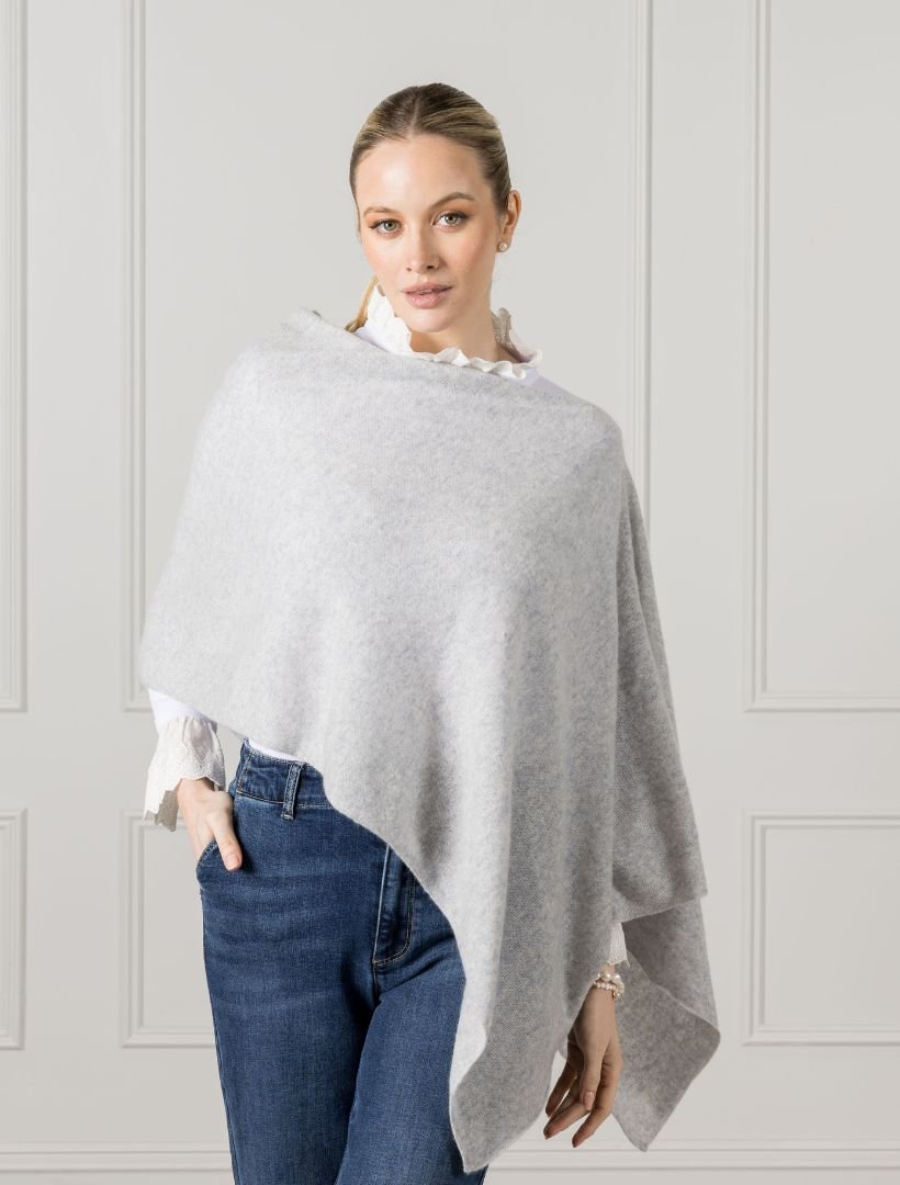 Cashmere Ponchette Grey - Zjoosh