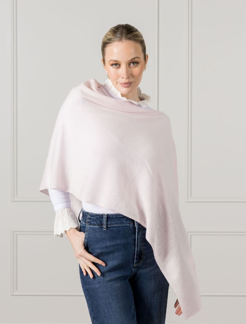 Cashmere Ponchette Parfait Pink - Zjoosh