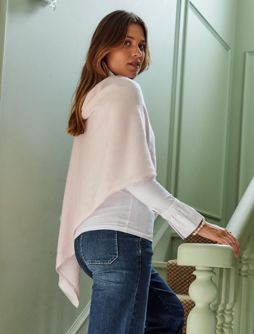 Cashmere Ponchette Parfait Pink - Zjoosh