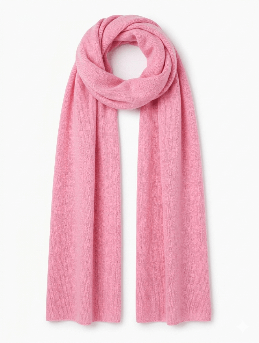 Cashmere Scarf Bright Pink - Zjoosh