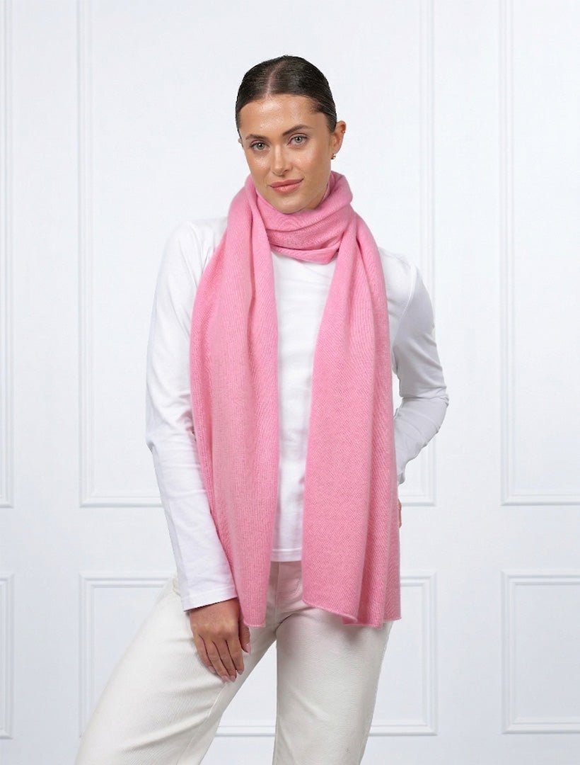 Cashmere Scarf Bright Pink - Zjoosh