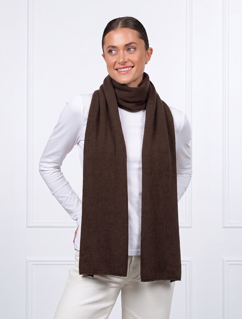 Cashmere Scarf Chocolate - Zjoosh