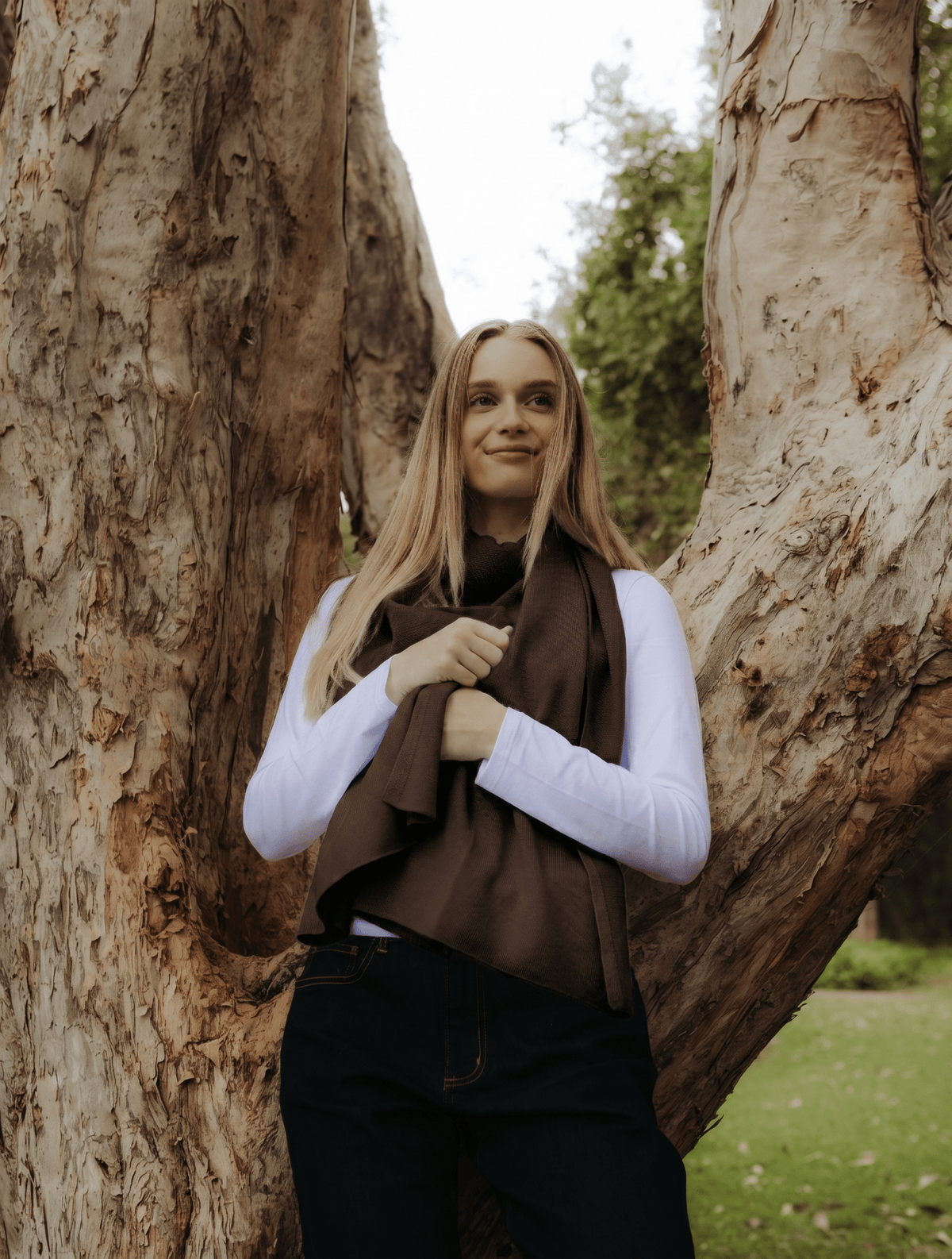 Cashmere Scarf Chocolate - Zjoosh