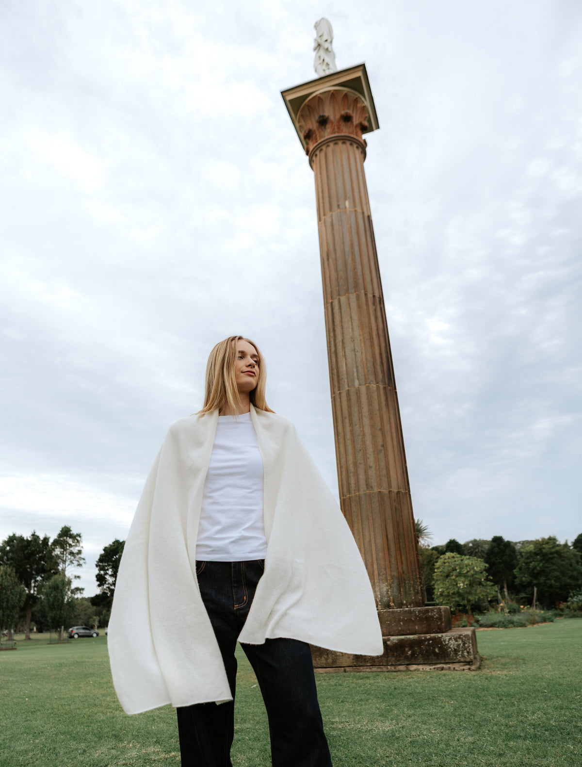 Cashmere Scarf Cream - Zjoosh