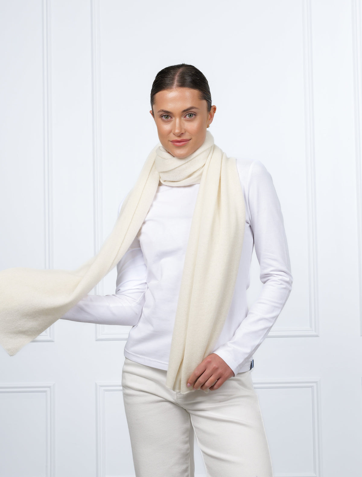 Cashmere Scarf Cream - Zjoosh