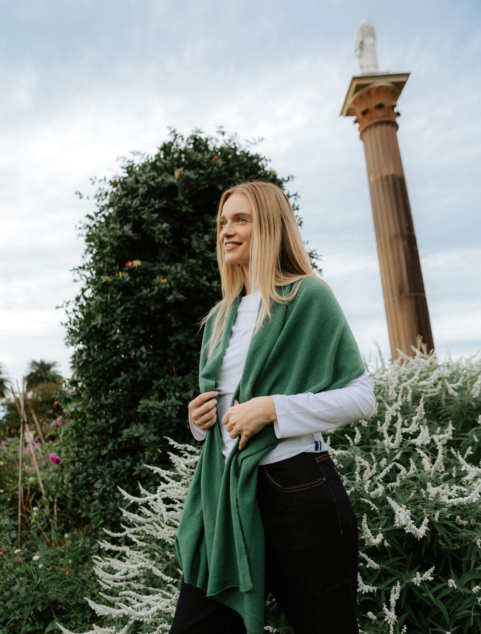Cashmere Scarf Green - Zjoosh