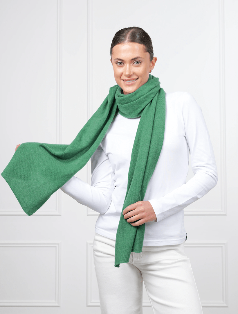 Cashmere Scarf Green - Zjoosh