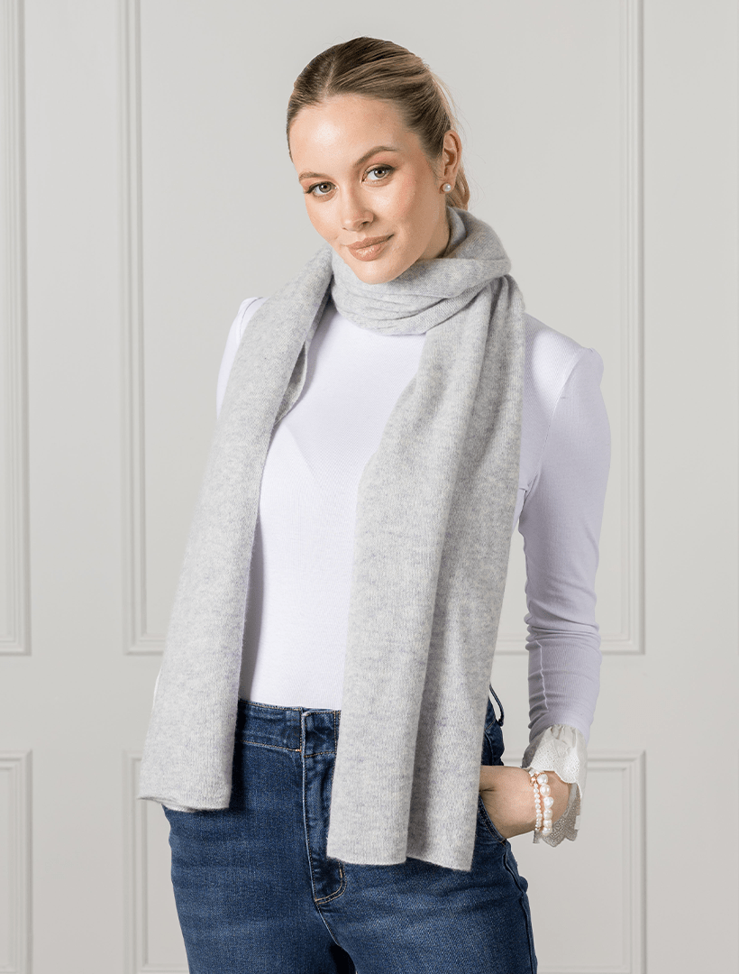 Cashmere Scarf Grey - Zjoosh