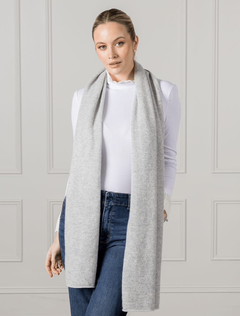 Cashmere Scarf Grey - Zjoosh