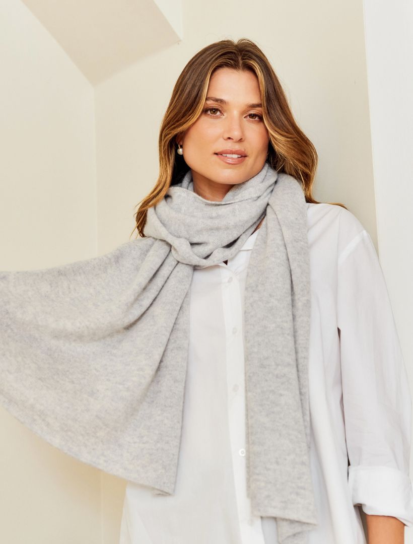 Cashmere Scarf Grey - Zjoosh