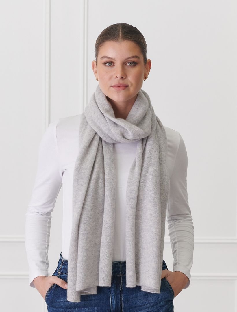 Cashmere Scarf Grey - Zjoosh