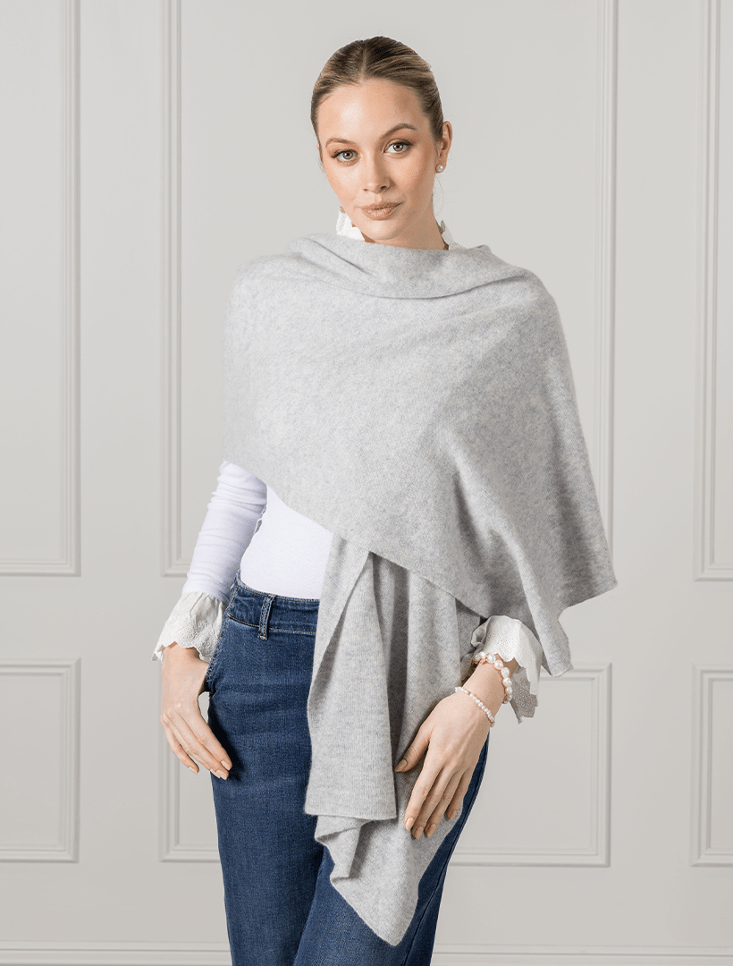 Cashmere Scarf Grey - Zjoosh