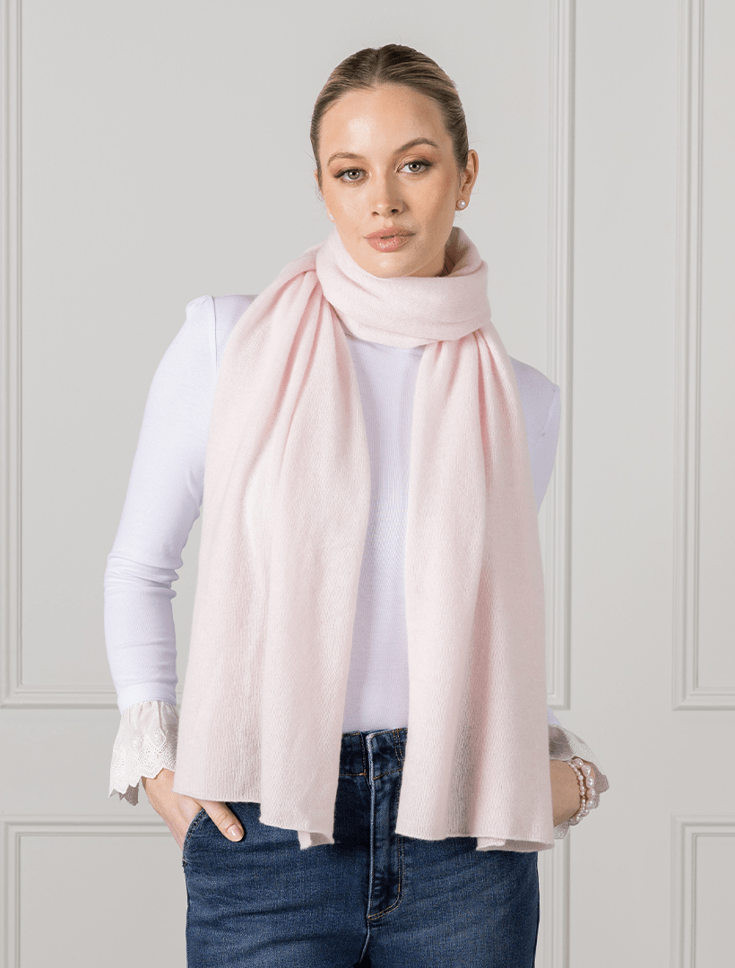 Pink cashmere scarf hotsell