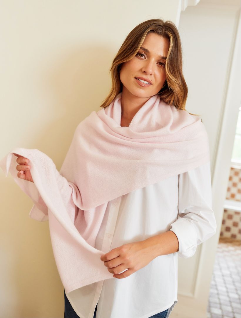 Cashmere Scarf Parfait Pink - Zjoosh