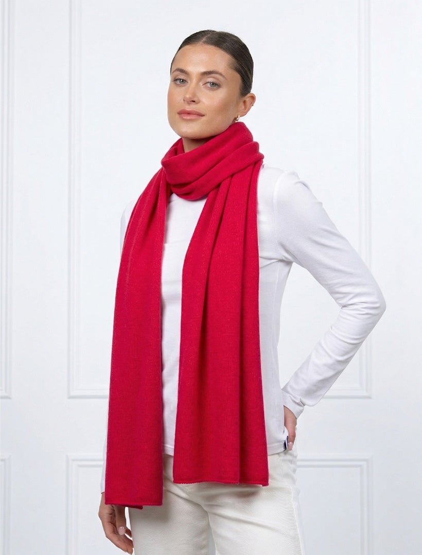 Cashmere Scarf Red - Zjoosh