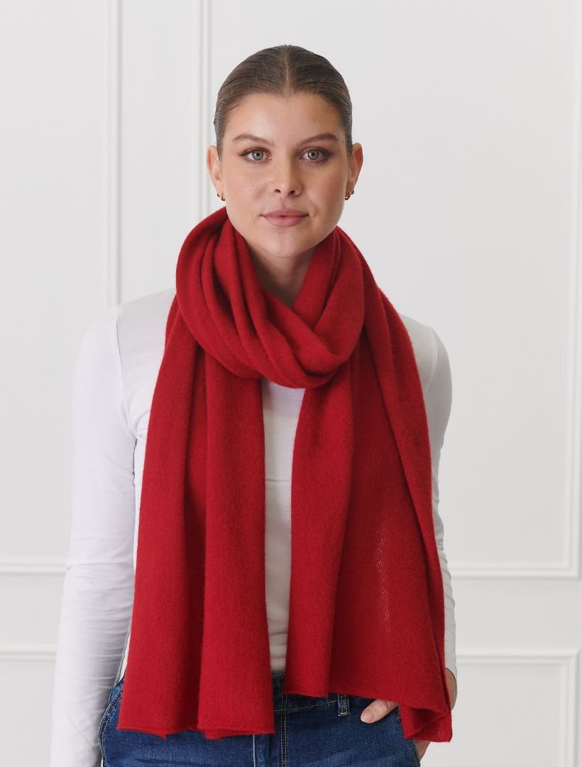 Cashmere Scarf Rosewood - Zjoosh