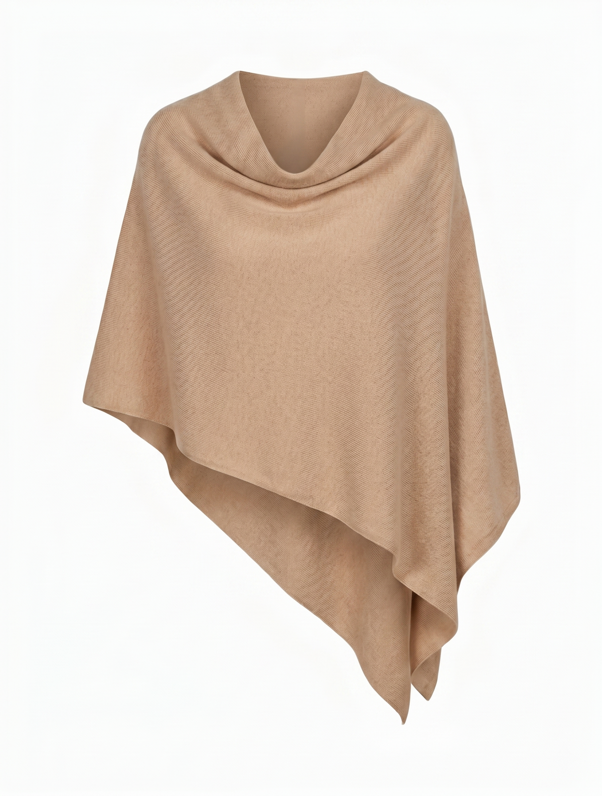 Cashmere Ponchette Camel