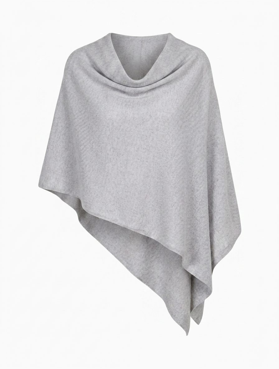 Cashmere Ponchette Grey