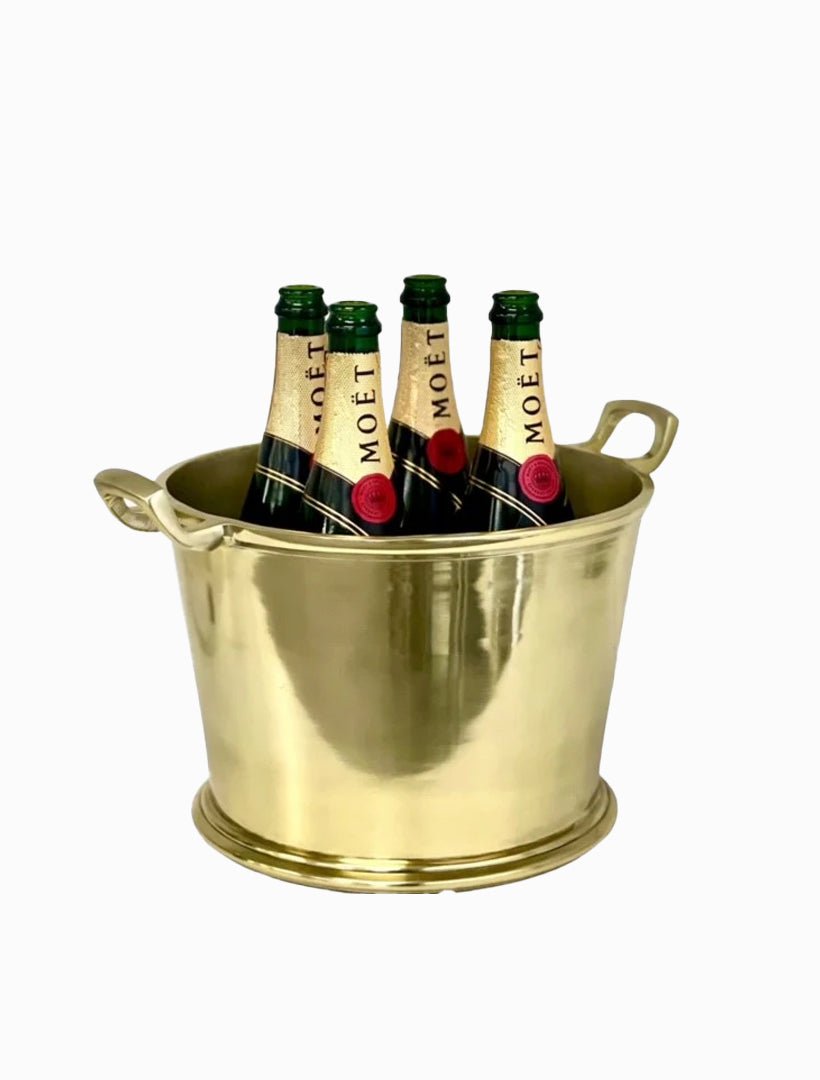 Champagne Bucket With Handles Gold - Zjoosh