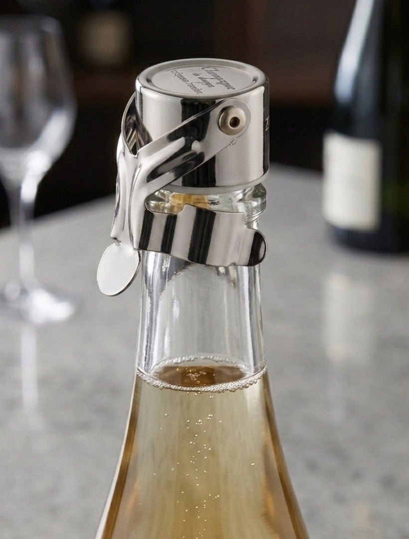 Champagne Sparkle Stopper Silver - Zjoosh