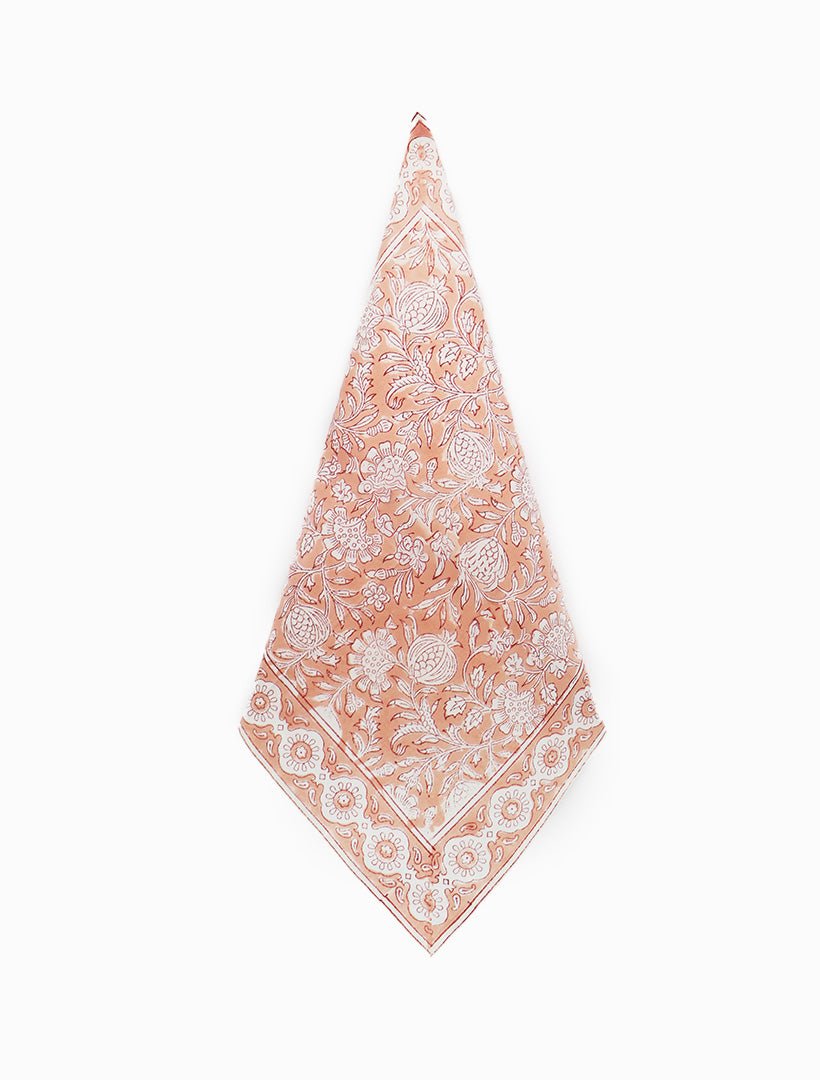 Chandini Napkin Set of 4 Peach 45cm x 45cm - Zjoosh
