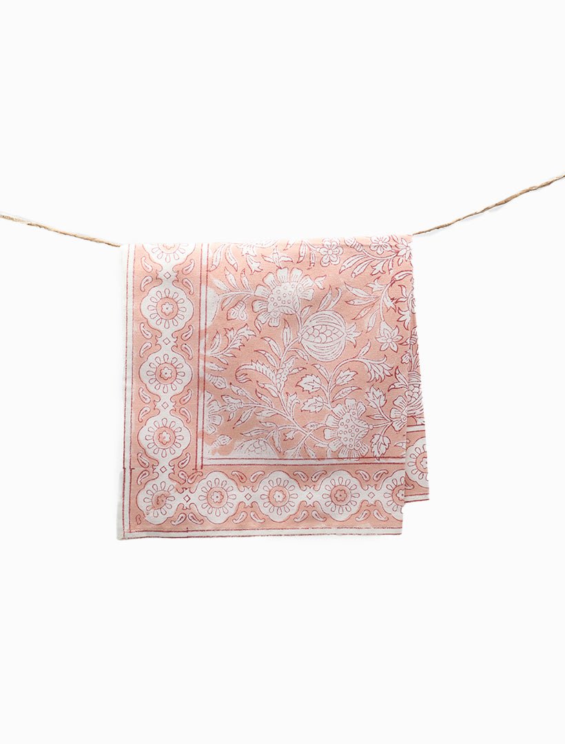 Chandini Napkin Set of 4 Peach 45cm x 45cm - Zjoosh